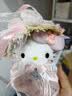 正版hellokitty包包挂件毛绒玩偶生日礼物送女生闺蜜圣诞节礼物 花小兔kitty+礼袋【正版】 实拍图