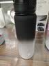 京东京造运动水杯 tritan运动水壶大容量外出携带学生儿童 黑白渐变800ml 实拍图