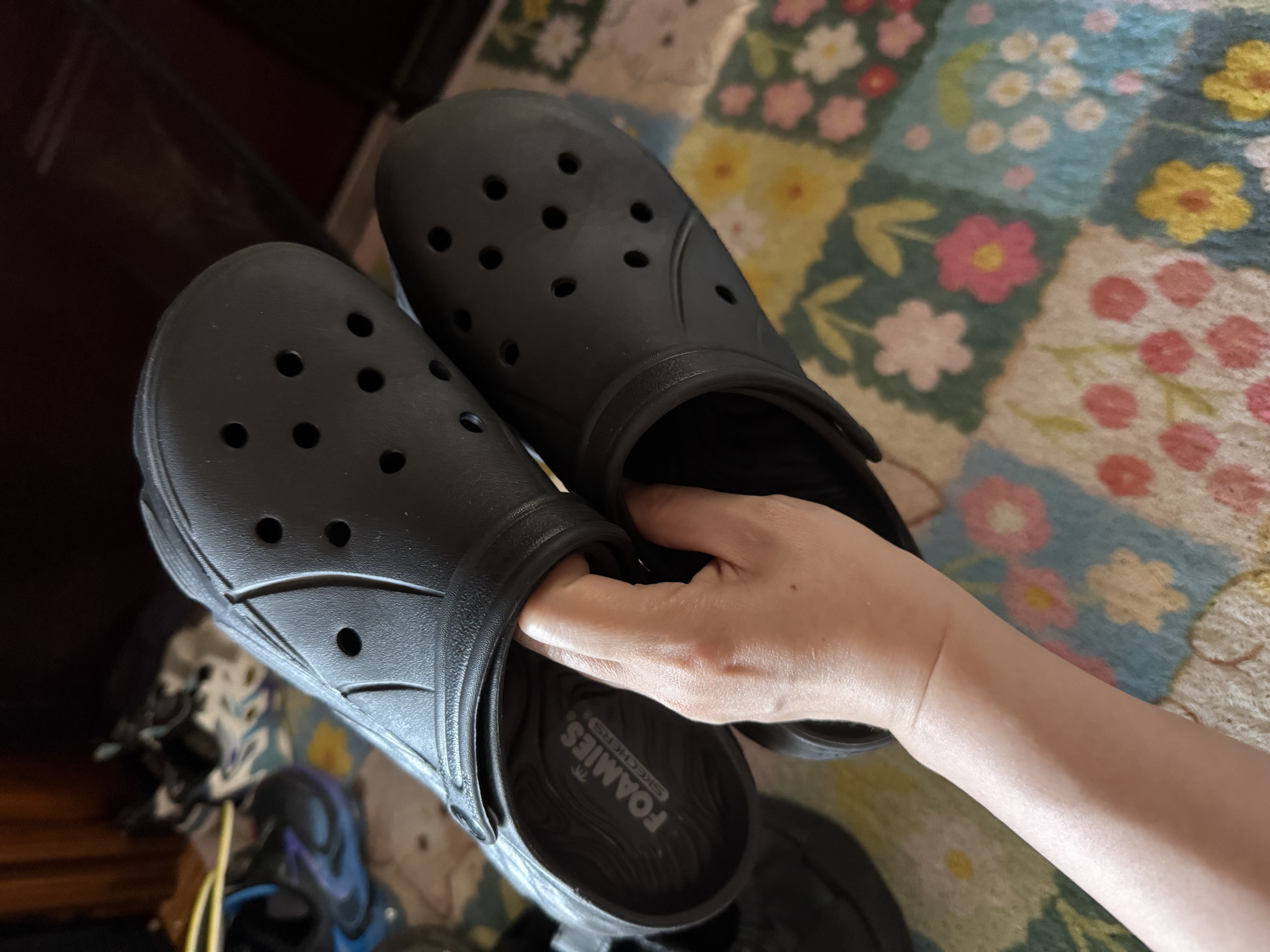 斯凯奇（Skechers）洞洞鞋女士夏季凉拖鞋泡泡鞋厚底外穿沙滩鞋踩屎感 实拍图