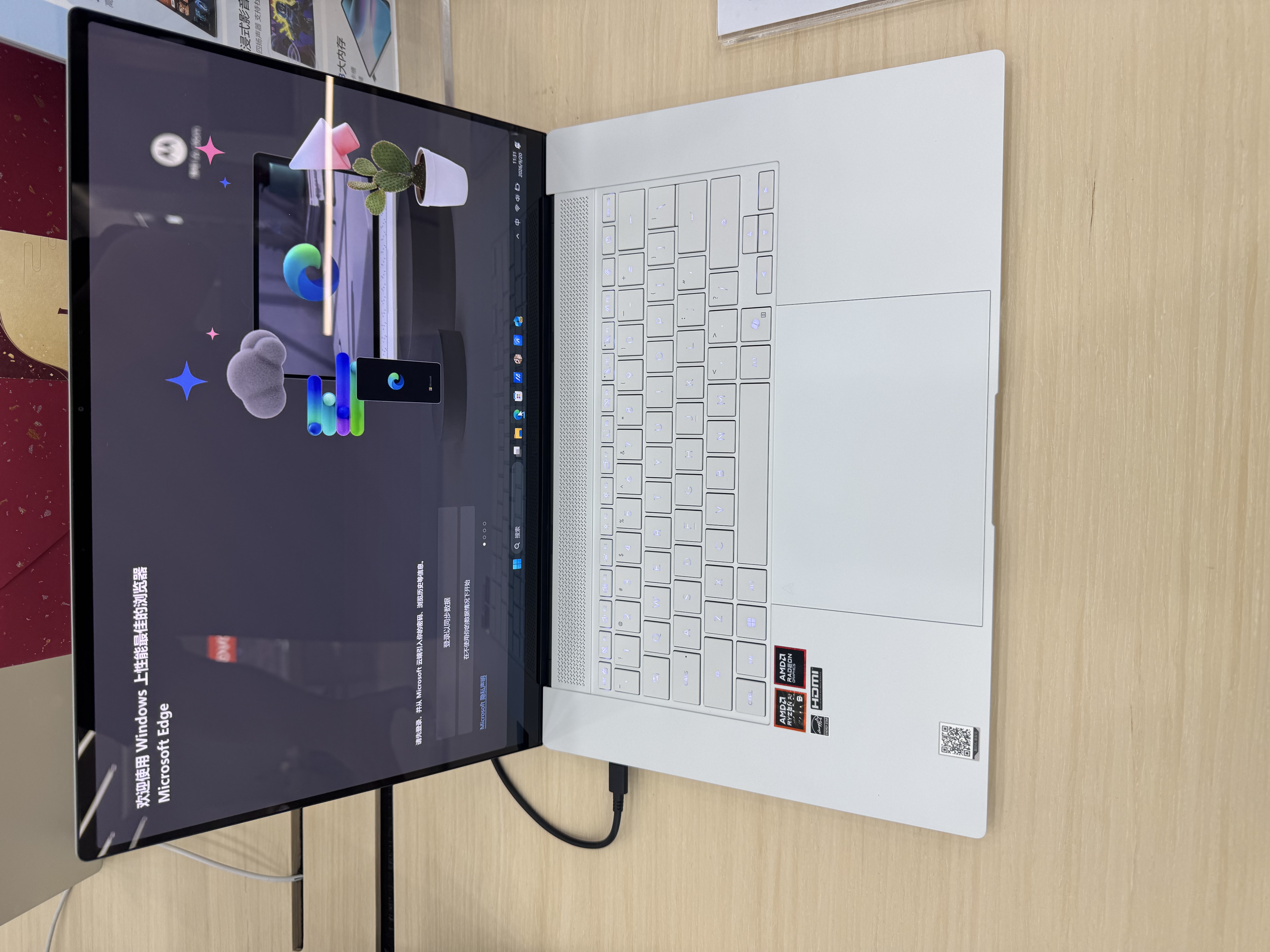 华硕灵耀16 Air 2026 AMD锐龙AI 9 H465 2.8K 1100nits OLED 超薄16英寸1.1cm AI电脑（32G 1T) 实拍图