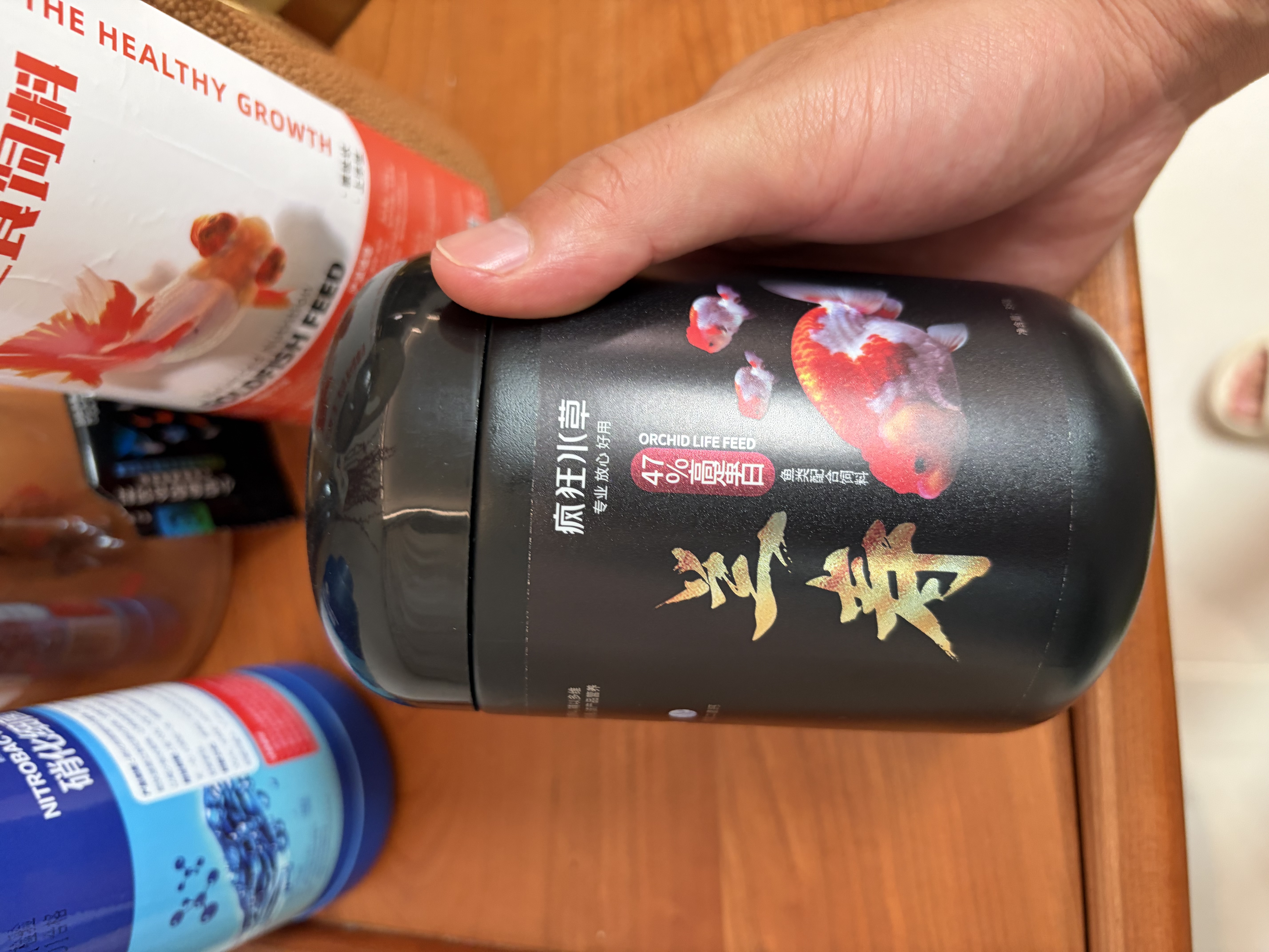 疯狂水草（FKSC）兰寿饲料泰狮专用约350G小颗粒鱼粮高蛋白发头增色下沉不浑水 实拍图