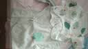 贝瑞加（Babyprints）婴儿半背衣2件装新生儿衣服纯棉长袖上衣初生宝宝四季内衣 绿66 实拍图