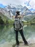 尤克达蒂（yookdd）户外轻便登山包男旅行徒步爬山装备背包女大容量旅游双肩包 登山包【浅灰色】 实拍图