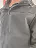 美津浓户外梭织风衣男士单层防风连帽外套男 黑色【春秋款】 3XL  实拍图