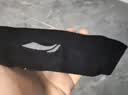 李宁（LI-NING）运动发带男女吸汗头带止汗带羽毛球篮球防汗头巾健身跑步导汗发箍 黑色/防滑 均码 实拍图