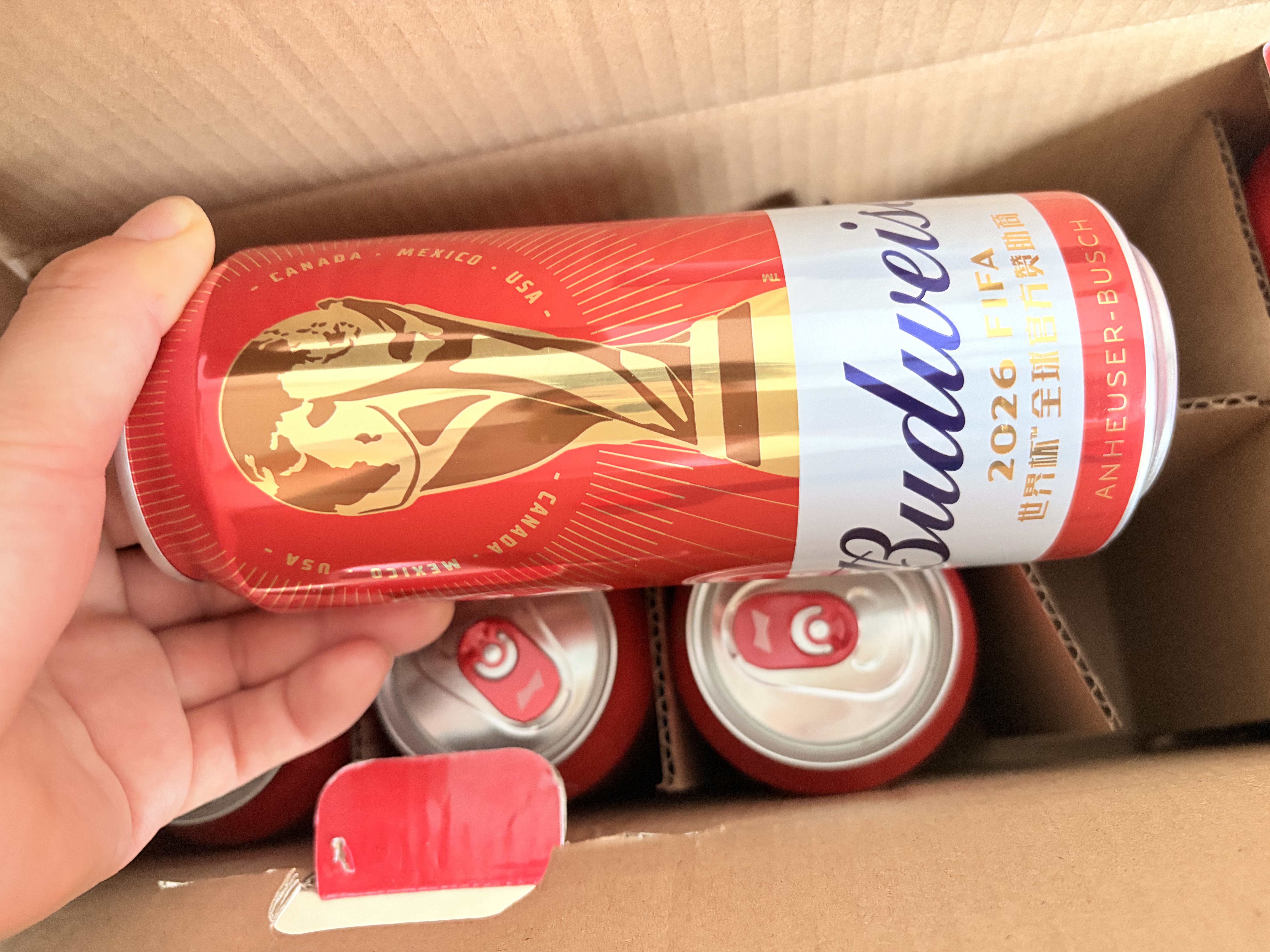 百威【哈宝同款】世界杯礼盒版啤酒【40周年限定】500ml*12中秋送礼 实拍图