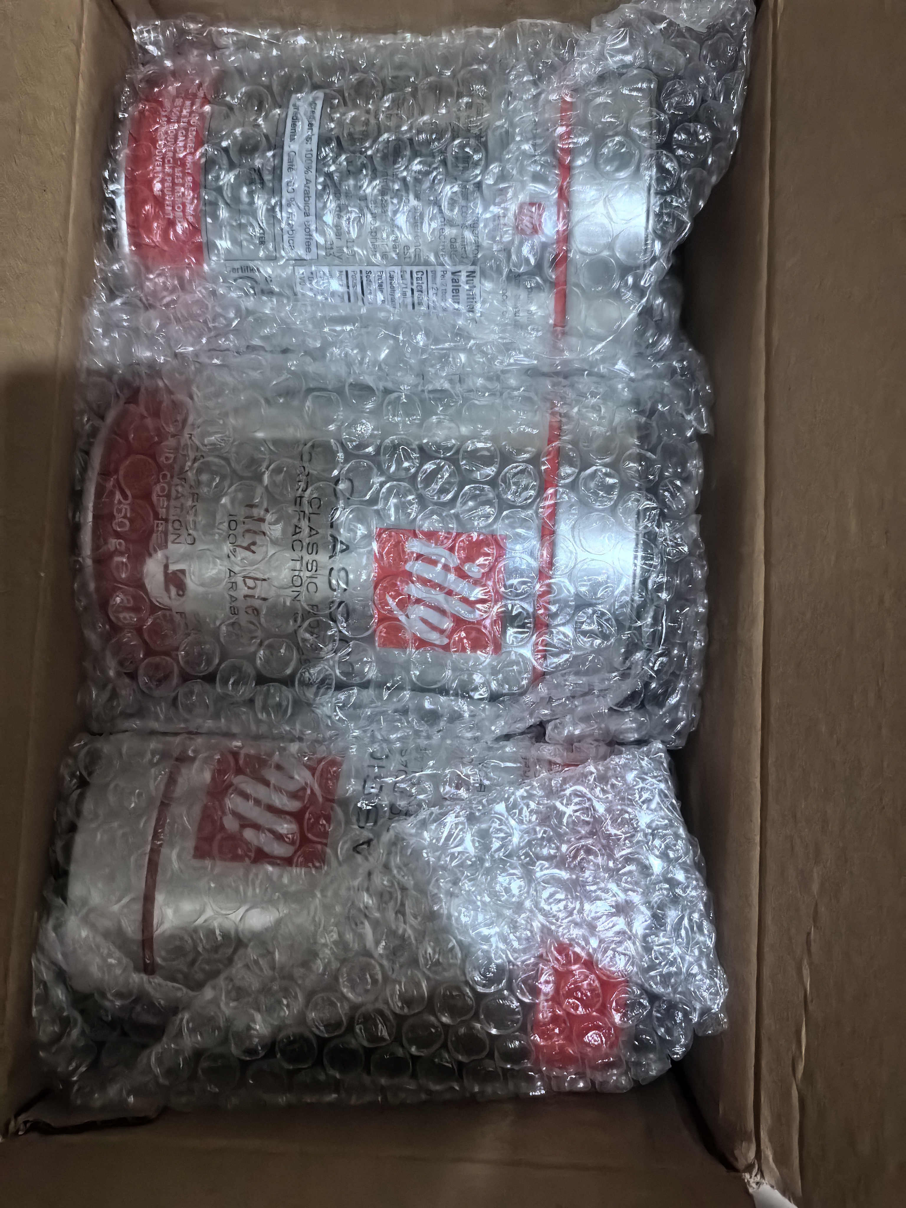 意利（illy）ILLY意大利原装进口意式黑咖啡 中烘咖啡粉250g*6罐礼品 实拍图