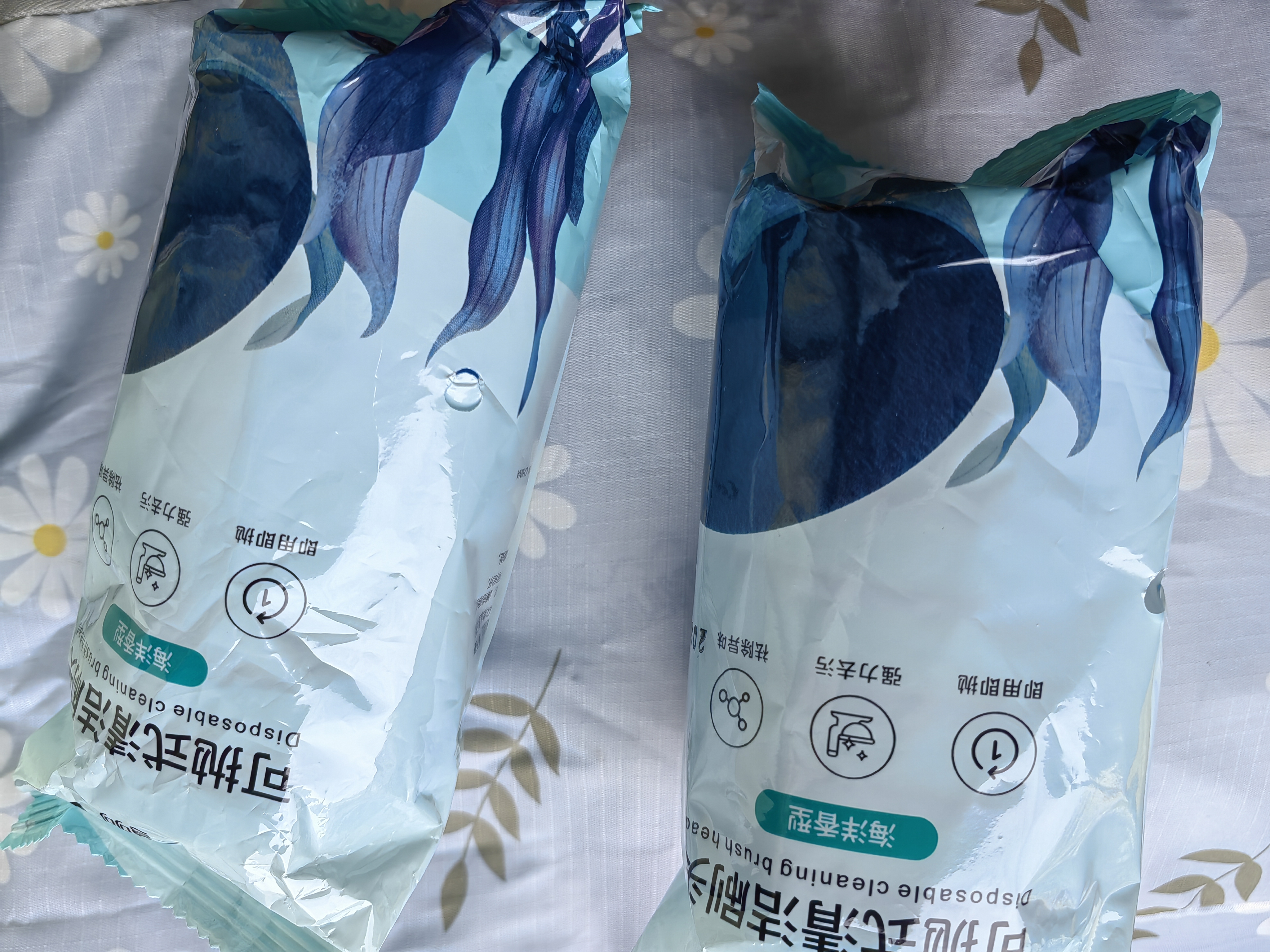 ecoco马桶刷一次性替换头马桶刷清洁液套装卫生间厕所刷海洋香16枚 实拍图