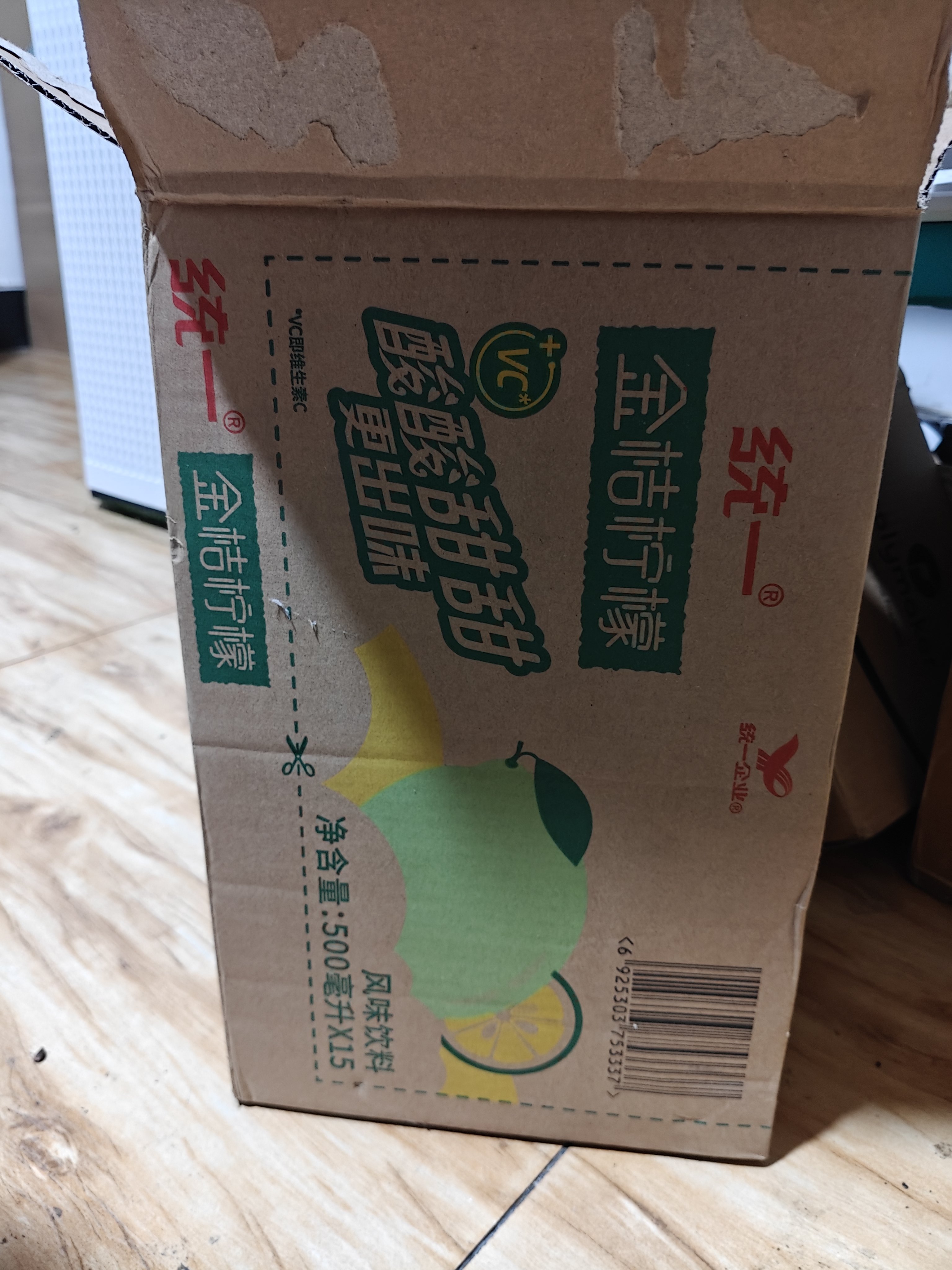 统一金桔柠檬 500ml*15瓶整箱装 （新老包装随机发货） 实拍图