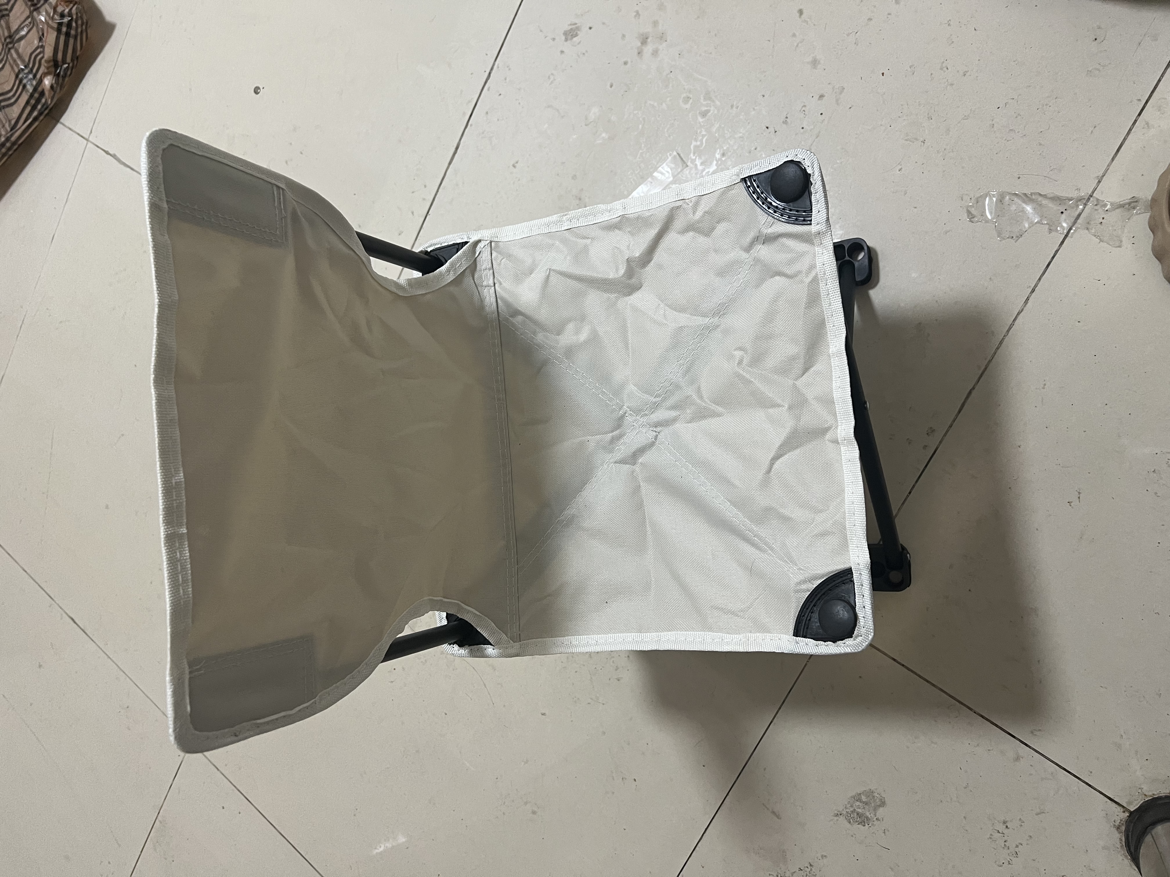户外装备高品质车载便携亲子户外折叠椅用于露营钓鱼写生 白色中号33（无收纳袋） 实拍图
