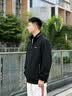 罗蒙（ROMON）外套夹克男士秋季潮流商务休闲棒球服立领上衣男装KJ11黑XL 实拍图