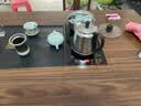 赣荣大板茶桌椅组合一桌五椅新中式茶几简约茶几办公室阳台家用泡茶台 抽屉款石盘大板1围椅4月牙椅 1.6米新中式四抽屉款 实拍图