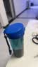 特百惠（Tupperware） 茶韵塑料水杯子男女学生办公运动大容量带茶滤隔泡茶杯夏季 纯净蓝500ml 实拍图