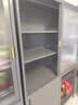 厨房置物柜多功能餐边柜橱柜落地多层推拉门碗筷餐具柜收纳储物架 【福利款】三层灰60*42*85 实拍图