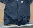 adidas通勤休闲三条纹连帽夹克早秋外套卫衣男装阿迪达斯轻运动   黑色/白   3XL 实拍图