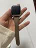 ROMISS适用于iwatch苹果手表表带apple watch S11/10/9/8/7表带意大利荔枝纹真皮腕带高级感轻奢手表链 大象灰（小蛮腰女款） (S) 40/41/42表盘通用-银色表扣 实拍图