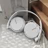 索尼（SONY） MDR-ZX110AP 头戴式有线耳机3.5mm接口 时尚穿搭 带麦可通话英语学习考试办公笔记本电脑手机适用 白色 实拍图