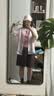 优衣库麻混纺舒适短裤女装485251 37 栗色 M 实拍图