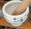 全适家用捣蒜器陶瓷蒜臼子研磨器捣碎捣料器蒜泥器捣姜器捣药罐配盖子 实拍图