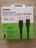 贝尔金（BELKIN）苹果充电线 数据线type-c 苹果17充电 手机快充线 USB-C电源线电脑快充线 2米编织款 黑色 CAB024 实拍图