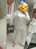 另约带胸垫睡衣女春秋款长袖2026新款卡通可爱甜美夏天薄款家居服套装 A736 波点小狗 L 实拍图