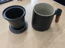 京东京造茶杯便携式黑陶茶泡茶壶茶杯功夫茶具办公杯随身茶壶容量400ml 实拍图