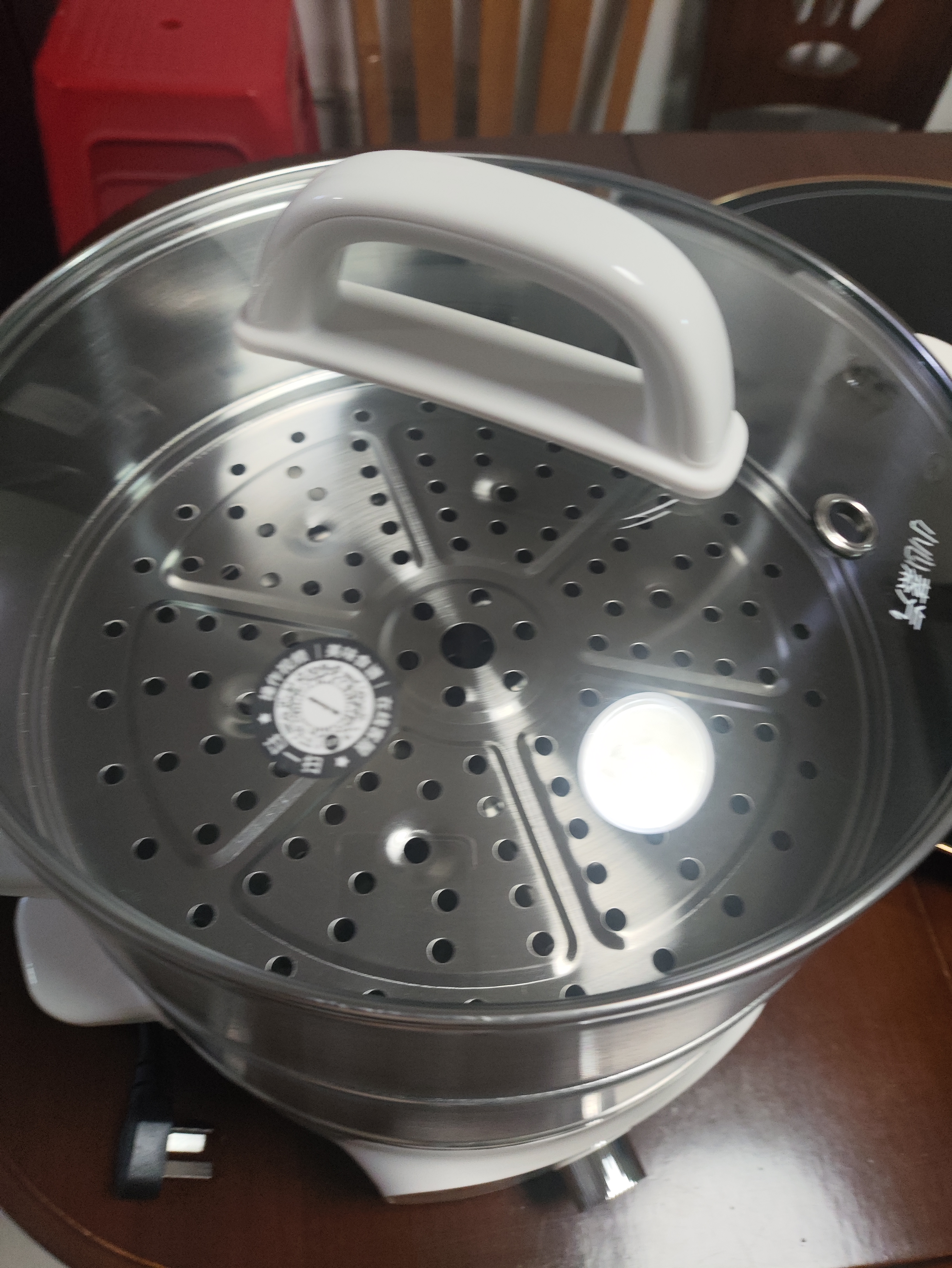 九阳（Joyoung）电蒸锅快速蒸汽电煮锅电火锅家用多功能蒸煮电热锅13L三层大容量0涂层不锈钢加大蒸笼蒸锅GZ162 实拍图