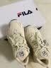 斐乐（FILA）火星1代|2代老爹鞋女鞋男鞋复古增高透气网面跑鞋通勤休闲鞋 奶白/木薯粉-GT 37.5 实拍图