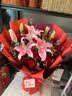 来一客鲜花速递玫瑰百合鲜花送老师女友表白生日礼物全国同城配送 19朵红玫瑰粉百合花束 实拍图