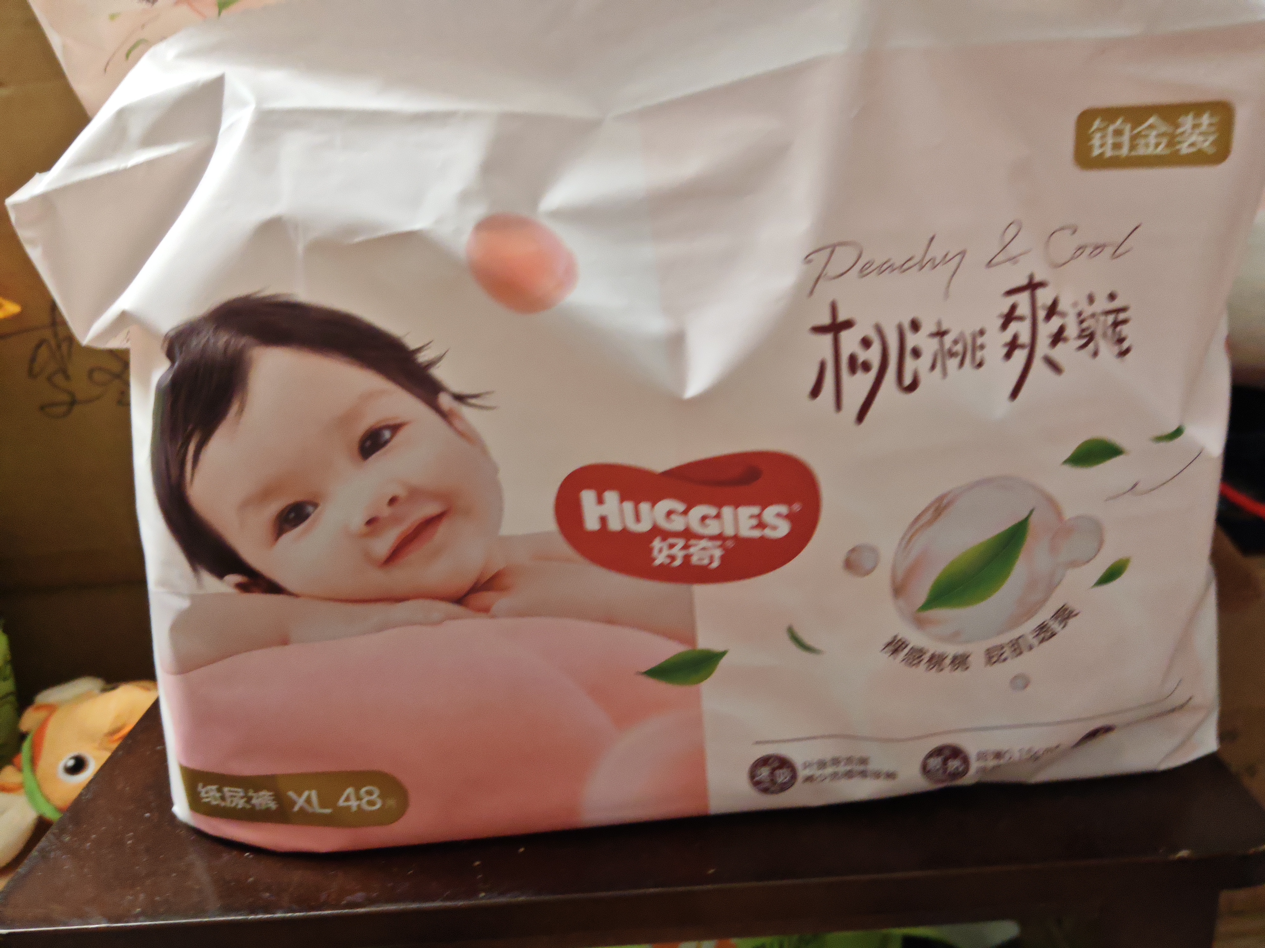 好奇（Huggies）铂金装小桃裤纸尿裤XL96片(12-17kg)加大号尿不湿【散热口碑王】 实拍图