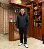 罗蒙（ROMON）夹克男士外套春秋季潮流商务休闲防风上衣连帽爸爸装2186黑色XL 实拍图