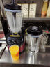 汉美顿沙冰机商用奶茶店刨破冰沙碎冰榨汁机搅拌果汁破壁机带罩机 手动版 一机双杯（果汁杯+冰沙杯） 实拍图