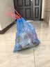 e洁抽绳垃圾袋蓝色50*55cm180只 双面2丝加厚一次性家用手提穿绳免撕 实拍图