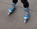 micro 瑞士迈古轮滑鞋溜冰滑轮儿童男女童初学培训中小学轮滑适用mega 【新mega】蓝色鞋1双 M （31-34码）脚长约19-22cm 实拍图