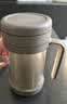 膳魔师（THERMOS）保温杯子500ml不锈钢带茶漏商务办公马克咖啡泡茶杯TCMF-501 GL 实拍图