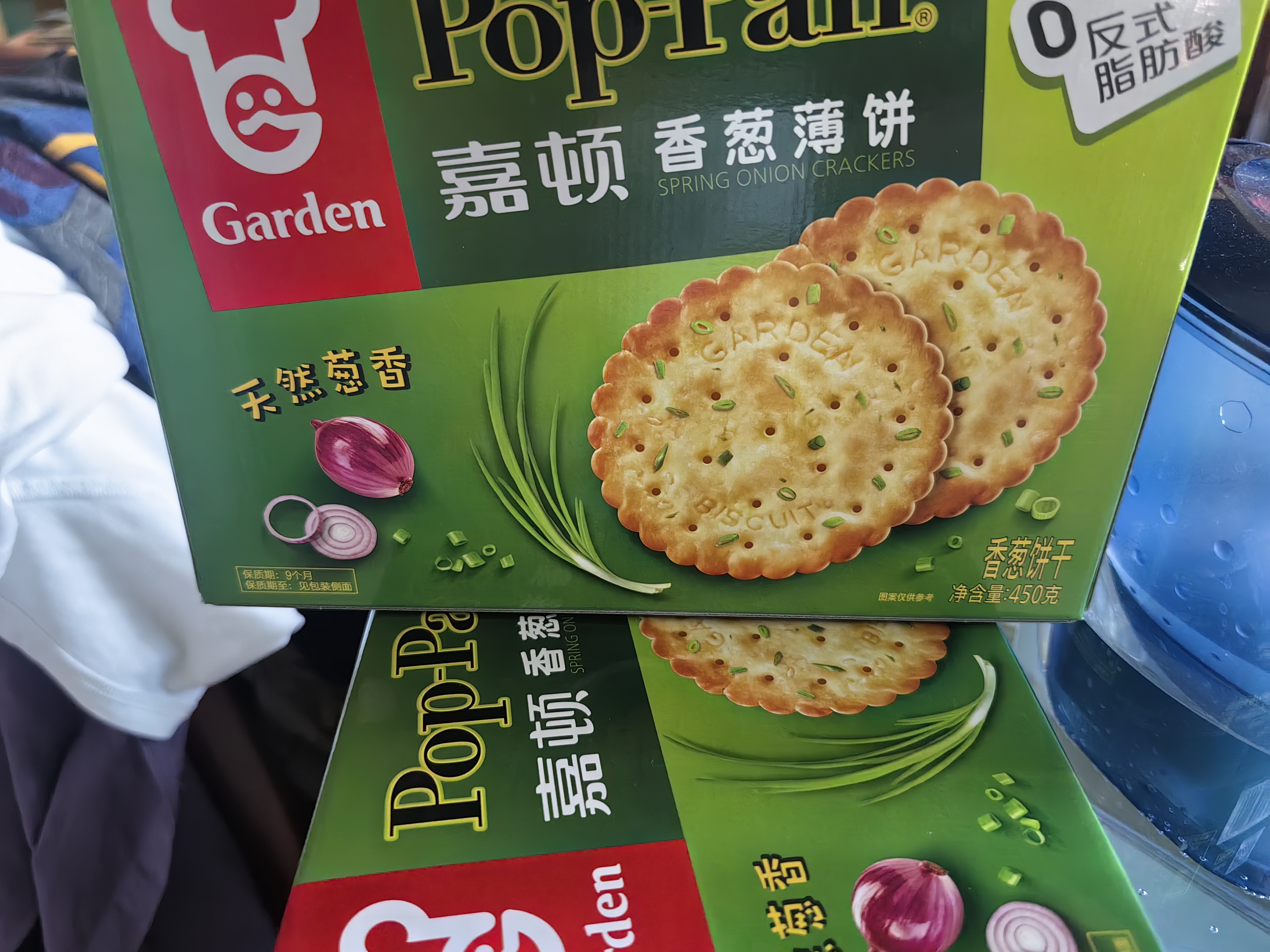 嘉顿（Garden）香葱薄饼干450g葱油薄脆饼干休闲零食童年回忆企业团购中秋节礼物 实拍图