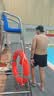 佑游游泳裤男士防尴尬泡温泉游泳馆沙滩裤平角泳裤三件套24020蓝色2XL 实拍图