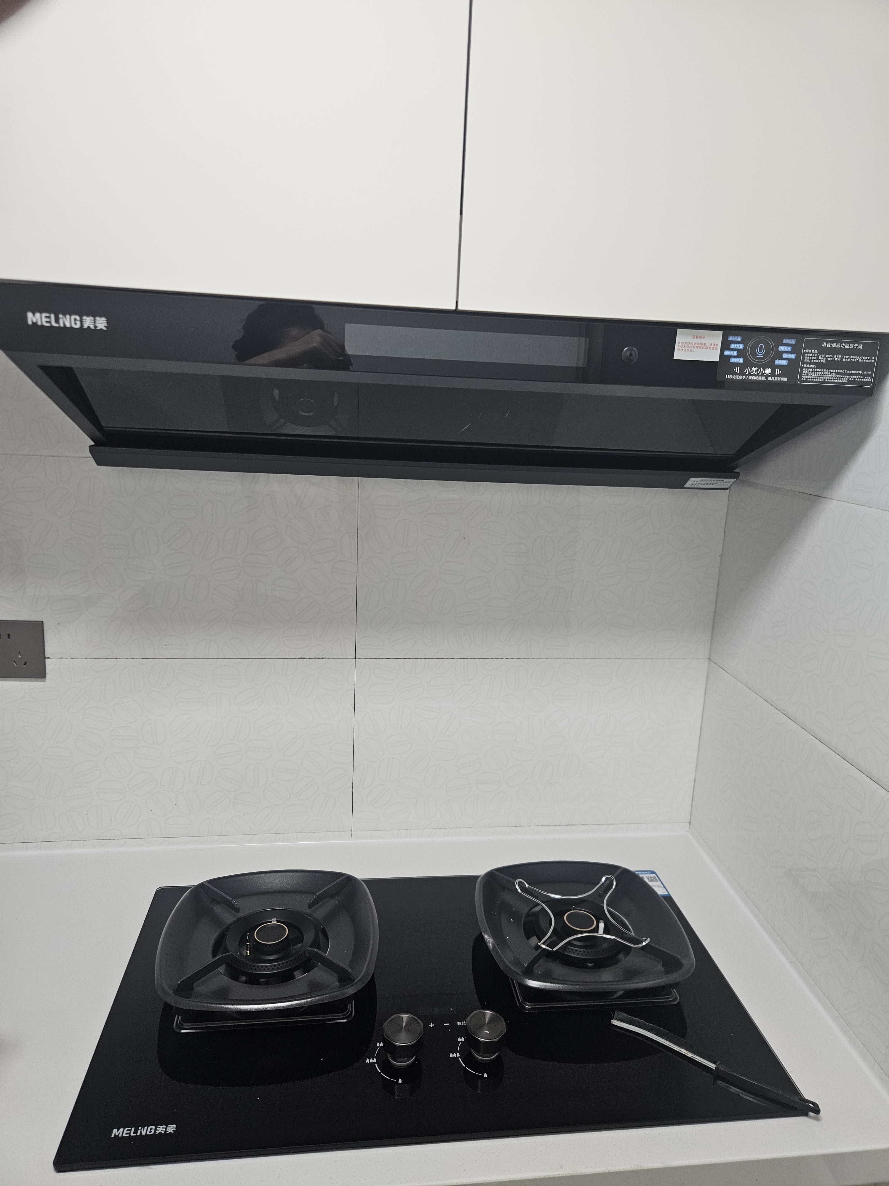 美菱（MeiLing）顶侧一体吸油烟机30变频爆炒大吸力1300Pa静压家用排抽油烟机挥手语音开关热清洗以旧换新ED601KL 实拍图