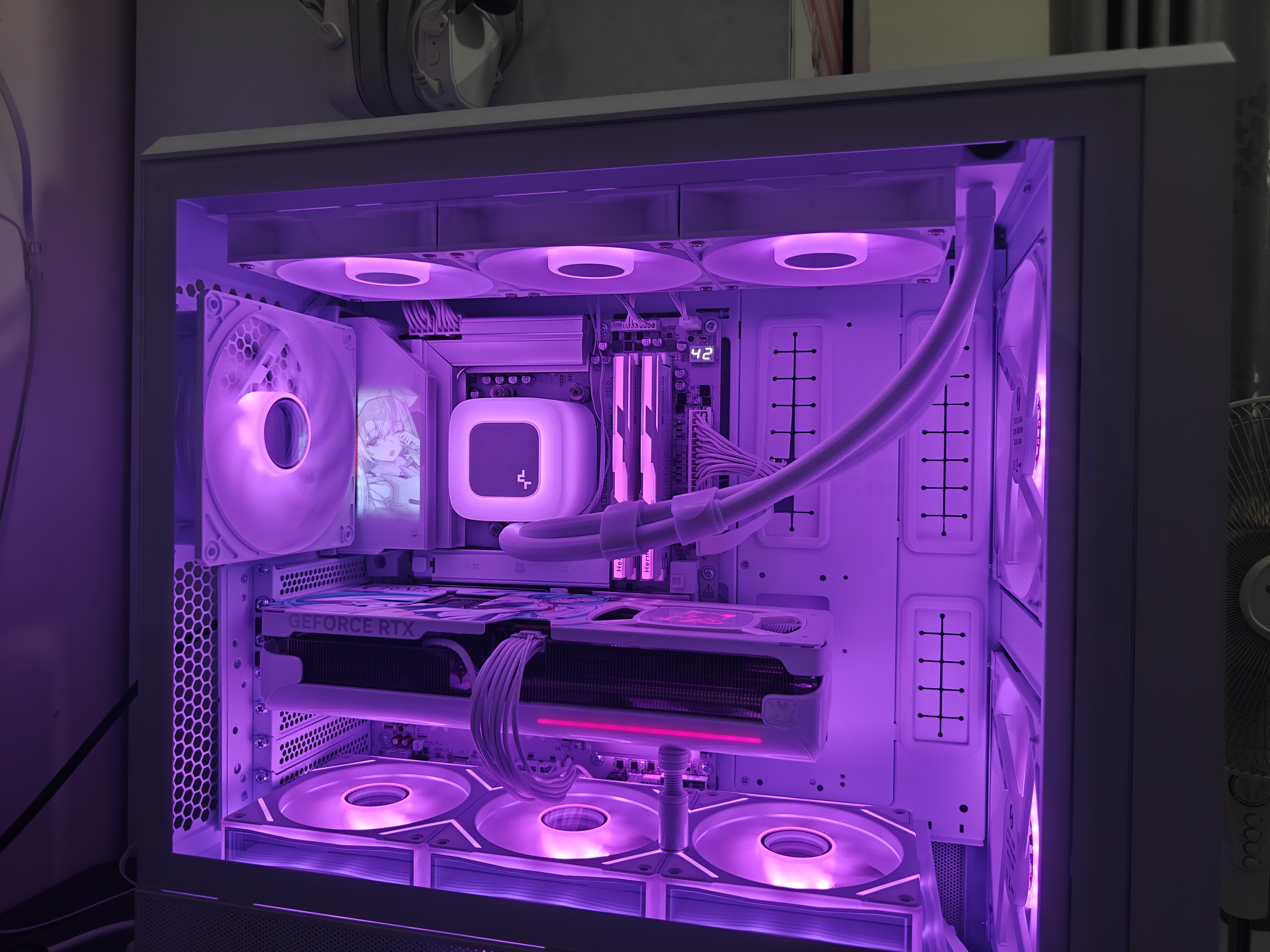 九州风神（DEEPCOOL）冰果360水冷CPU散热器白色/300W/动感果冻光效/PWM调速水泵/3年质保/支持1851 实拍图