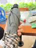 天堂伞 加大雨伞三折 经典商务伞格纹10骨加大雨伞男女 天际灰 实拍图