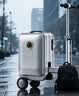 爱尔威（Airwheel）电动行李箱可骑行智能拉杆箱可坐可代步20英寸登机箱 豪华版一银 实拍图