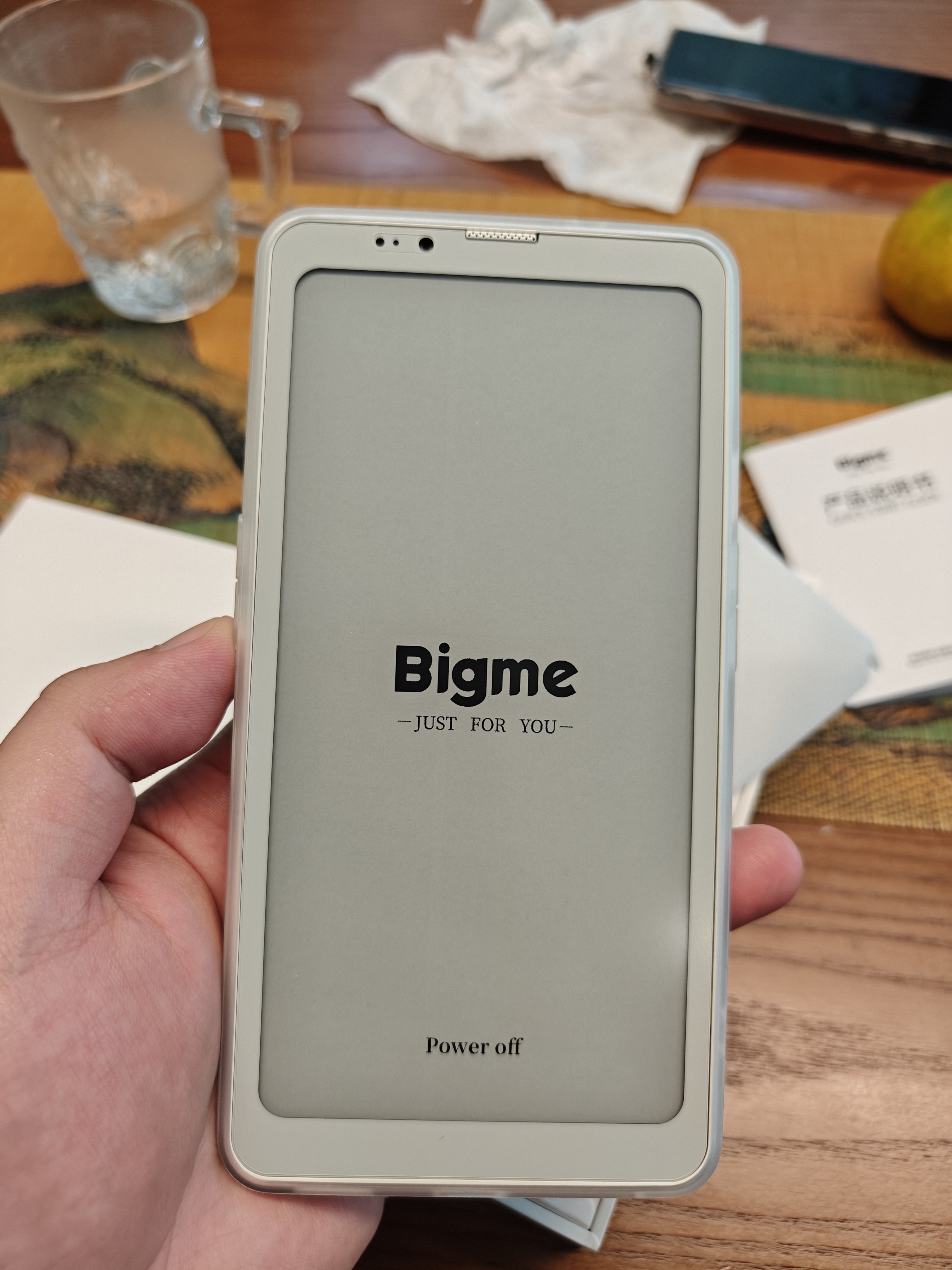 BIGME6.13英寸电子书阅读器墨水屏电纸书电子纸便携阅读看书学习智能手机平板 HiBreak Plus黑白墨水屏智能手机64GB 官方标配 实拍图