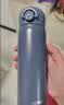 膳魔师（THERMOS）纯色保温杯学生成人商务必备送礼316L直饮水杯500ML 深蓝 实拍图