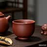 京东京造宜兴紫砂品茗杯【原矿紫泥】煮泡茶具茶杯60ml 4只装 实拍图