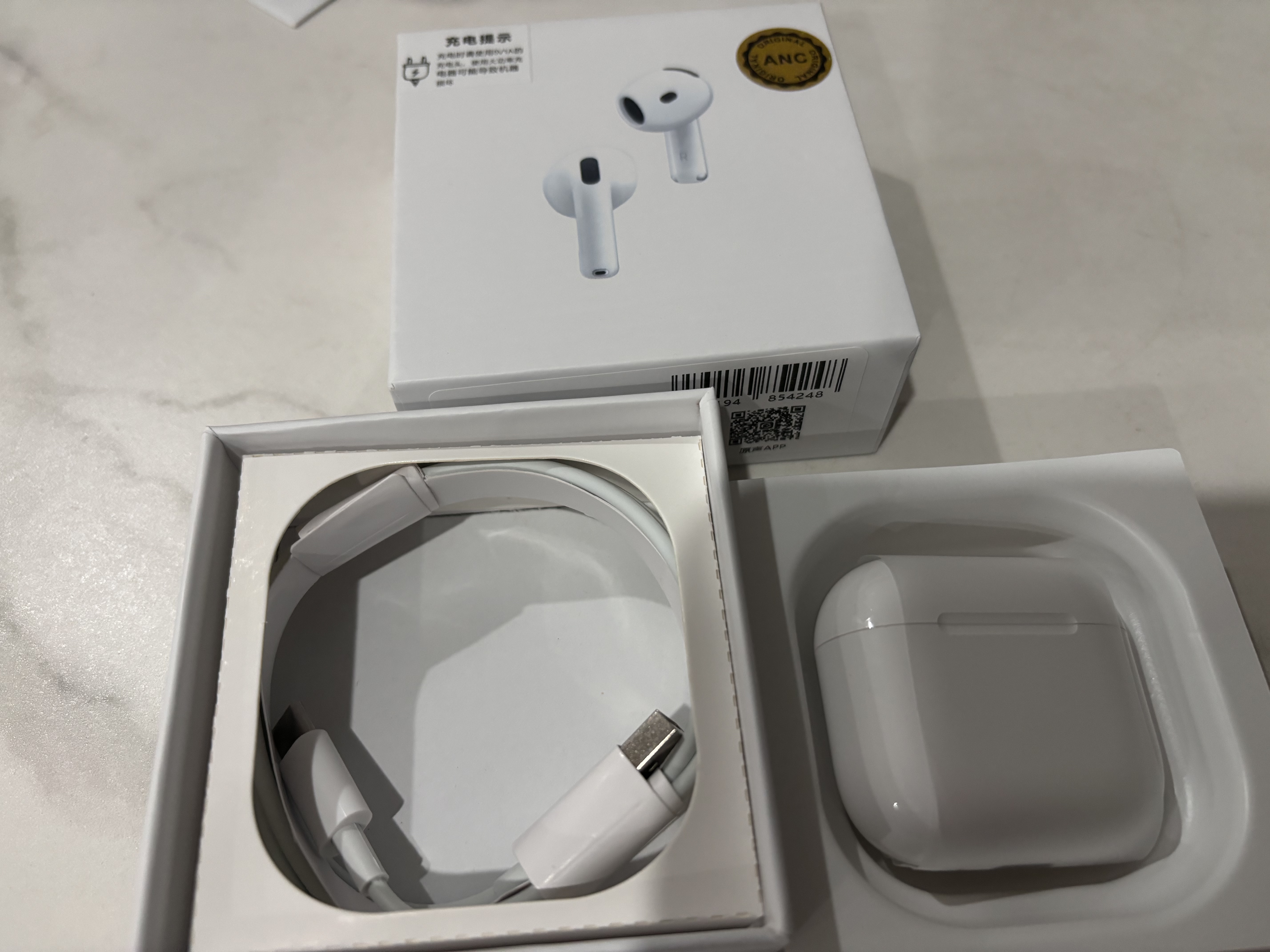 华强北顶配【严选正品丨Air4代降噪款】蓝牙耳机适配苹果无线2026新款半入耳式降噪iPhone17/16/15顶配pods4 【原版正装全功能顶配版】 主动降噪+改名定位+三真电量 实拍图