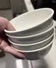 泰鑫兴5英寸4只装12.5cm陶瓷多用纯白色碗陶瓷碗具 米饭碗 微波炉适用 实拍图
