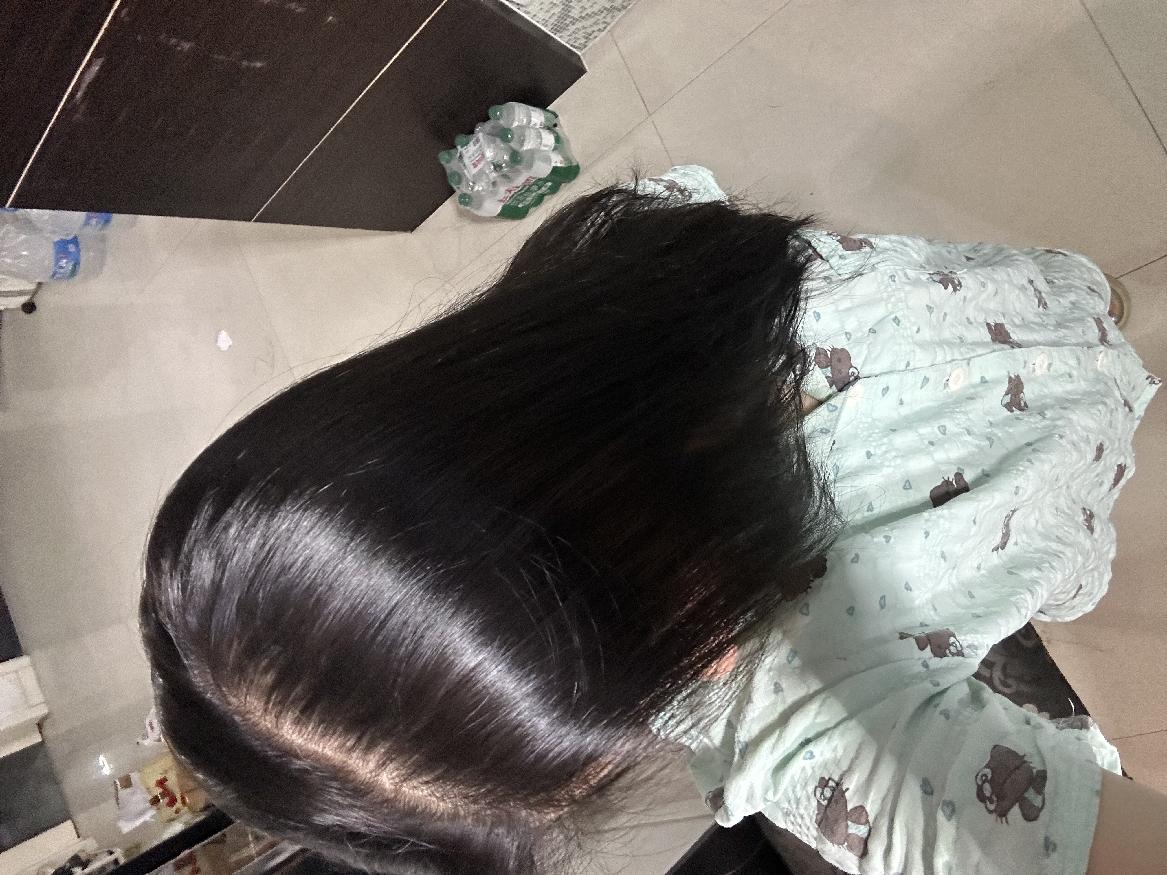 OKCS染发膏 黑茶色染发剂 植物纯盖白头发自己在家染发哥特冷黑长发装 实拍图