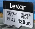 雷克沙（Lexar）128GB TF(MicroSD)存储卡 V30 4K 读205MB/s 大疆Pocket 4P适配兼容 影石Luna内存卡(SILVER PLUS) 实拍图