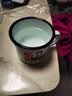 拜杰搪瓷缸子搪瓷杯劳动最光荣怀旧杯子茶茶缸带盖大号喝水杯500ml 实拍图