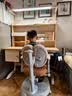 龙承匠人儿童学习桌椅套装J120实木可升降写字书桌中小学生6-18岁课桌椅子 【升级稀土抑轴灯】1.2米实木桌+吊柜+追背椅咖 赠学习大礼包 实拍图